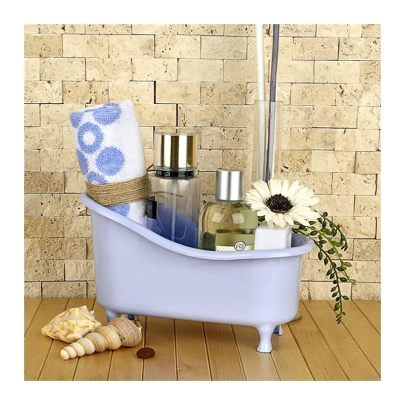TrdStore® Dekoratif Mini Küvet Şeklinde Çok Amaçlı Banyo Düzenleyici Sepet