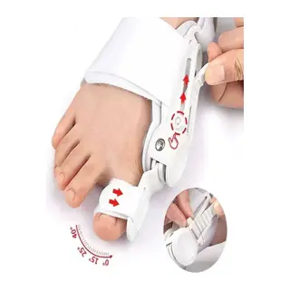 BUFFER® Ayarlanabilir Ayak Baş Parmak Kemik Düzeltici – Halluks Valgus (Bunyon) Aparatı, Gece Gündüz Kullanıma Uygun Ayak Düzeltme Ateli