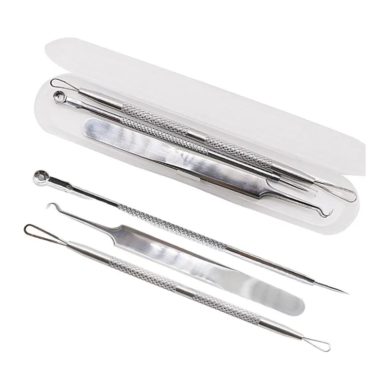 BUFFER® Paslanmaz Çelik Siyah Nokta Sivilce ve Akne Temizleyici Set 3lü Kit