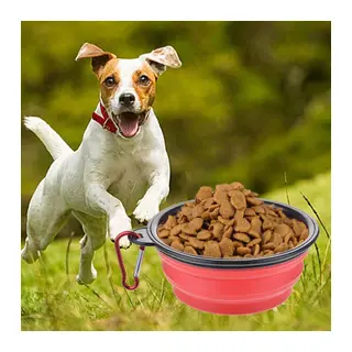 BUFFER® Katlanabilir Kedi Köpek Mama ve Su Kabı Köpek Oyuncağı