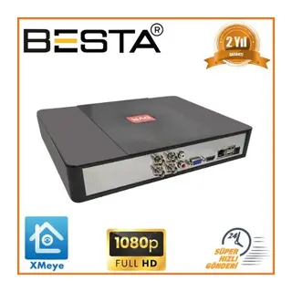 4 Kanal 1080N Tek Sesli Hibrit DVR Kayıt Cihazı KD-204