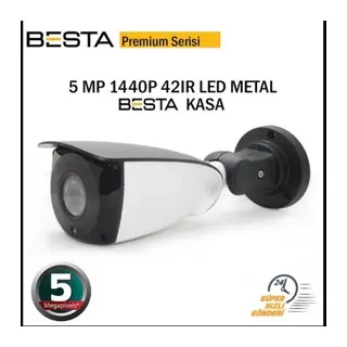 Premium 5 MP 1440P 42 Led Metal Kasa AHD Güvenlik Kamerası KD-2209