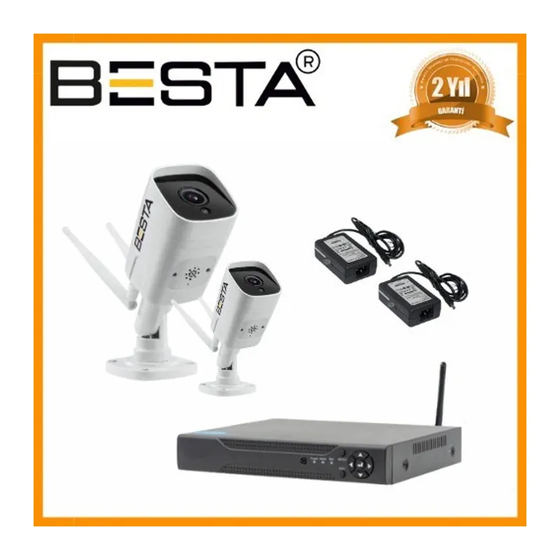 2 Dış Mekan Kablosuz Kamera Seti KD- 2260