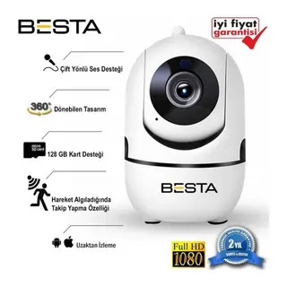 2 MP Gece Görüşlü Kablosuz Ip Güvenlik Kamerası KD-5100
