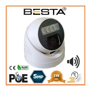5 MP IP POE WARM LED Dahili Mikrofonlu Dome Güvenlik Kamerası KD-5250WB