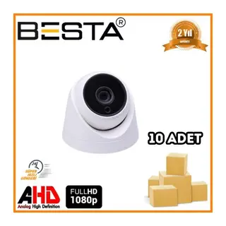 2 MP 1080P 6 ATOM LED Dome AHD Güvenlik Kamerası 10 Adet Koli