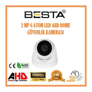 KD-6329 2MP Ahd 1080P Atom Led Dome Güvenlik Kamerası