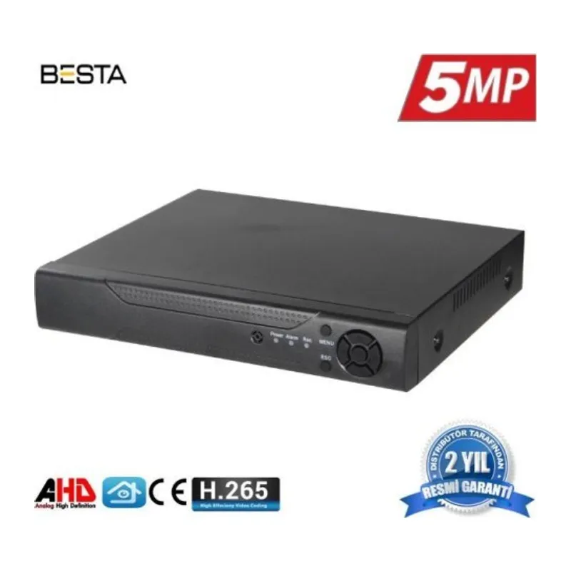 8 Kanal Ahd 5MP H265 Dvr Kayıt Cihazı Xmeye KD-808HD