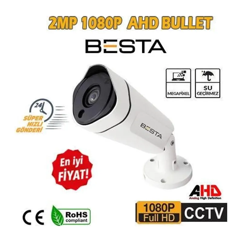 2MP Ahd 1080P Metal Kasa Güvenlik Kamerası KD-9322