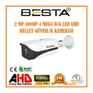 2 MP 1080P Dış Mekan AHD Full HD Gece Görüşlü Güvenlik Kamerası