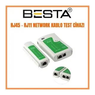 RJ45 / RJ11 Tester ADSL Kablo Cat5 Cat6 Kablo Test Cihazı
