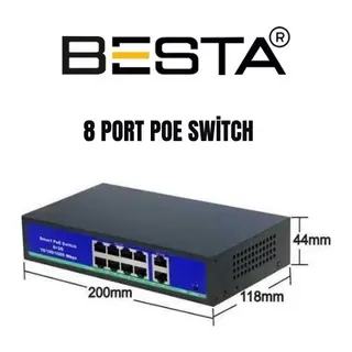 8 port PoE Switch KD0820