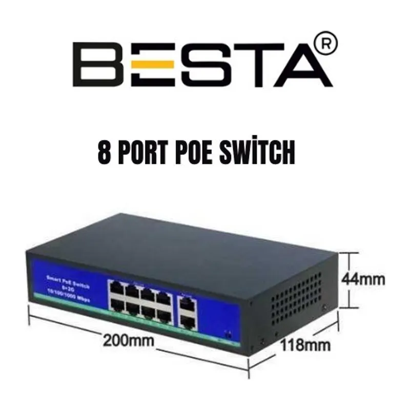 8 port PoE Switch KD0820