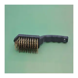 BUFFER® Metal Tel Fırça Plastik Saplı Pas Kir Sökme Temizleme Fırçası