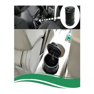 BUFFER® Led Işıklı Araç Içi Kapaklı Sigara Küllüğü Oto Bardaklık Uyumlu