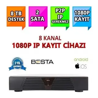 NVR-5108 NVR IP 8 Kanal Kamera Kayıt Cihazı - ESEECLOUD