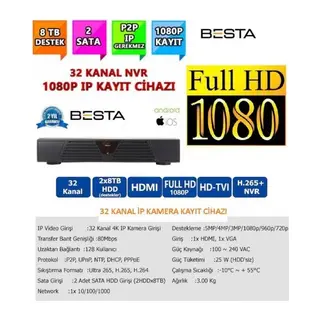 NVR-83321 NVR IP 32 Kanal Kamera Kayıt Cihazı - ESEECLOUD