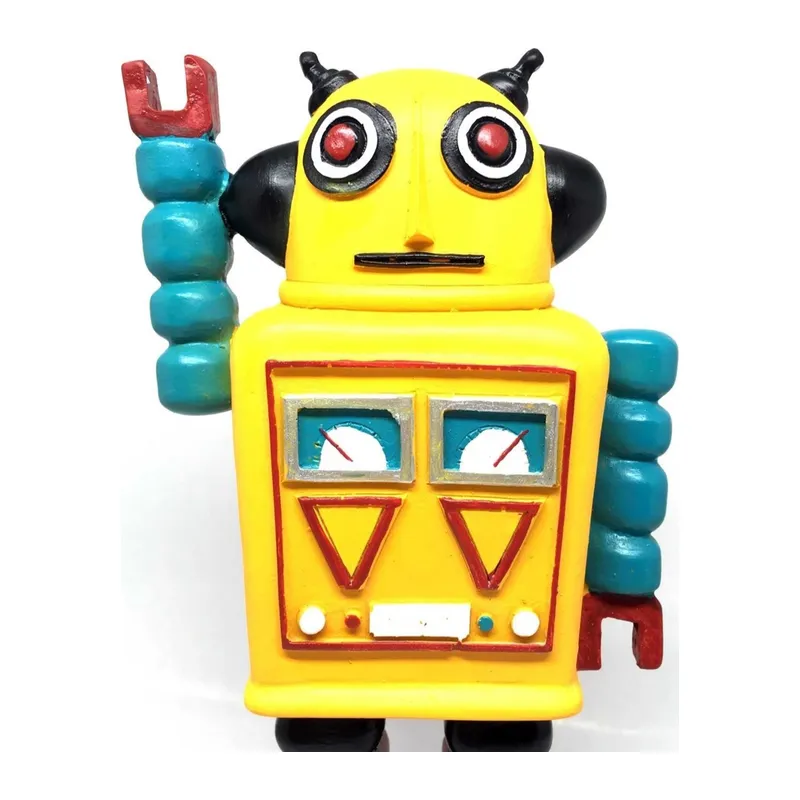 BUFFER® Decotown Nostaljik Sevimli Uzaylı Robot Şeklinde Figür Biblo