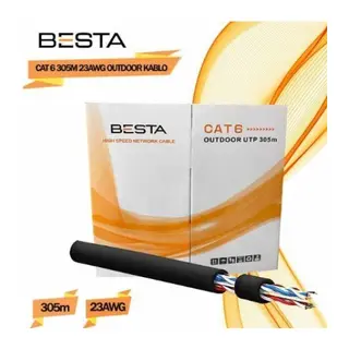 OUTDOOR CAT6 23 AWG 305 METRE IP KAMERA KABLOSU