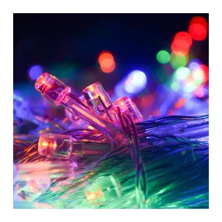 BUFFER® 10 Metre 100 Ledli 8 Fonksiyonlu Karışık Renkli RGB Led Lamba