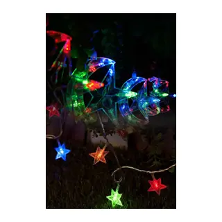 BUFFER® Ay-Yıldız Tasarımlı 20 Ledli Dekor Lambası (4 mt)