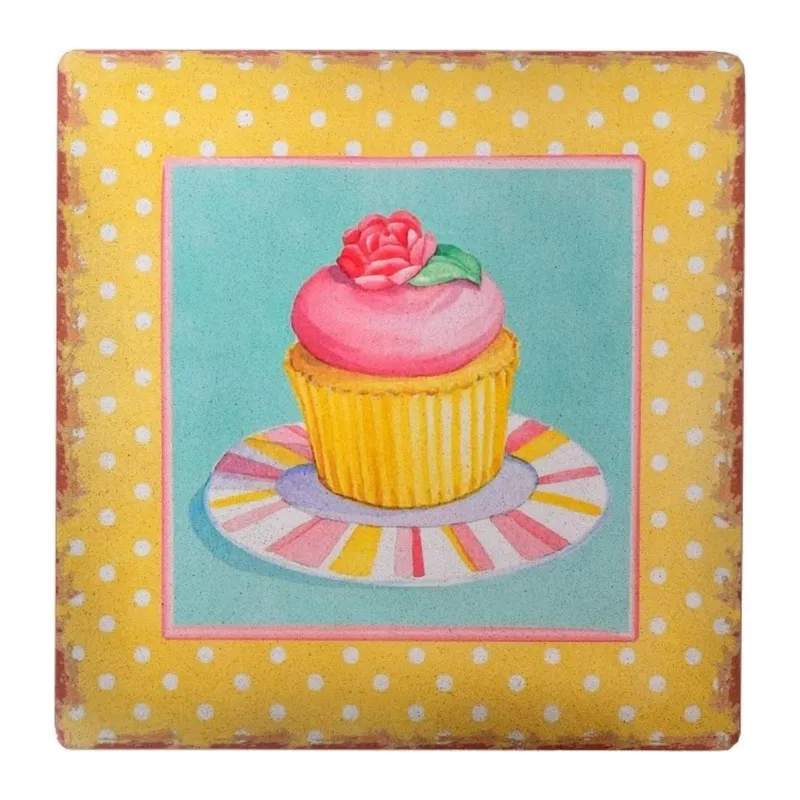 BUFFER® Decotown Duvar Panosu 40*40 Cup Cake Muffin Motifli Duvar Süsü