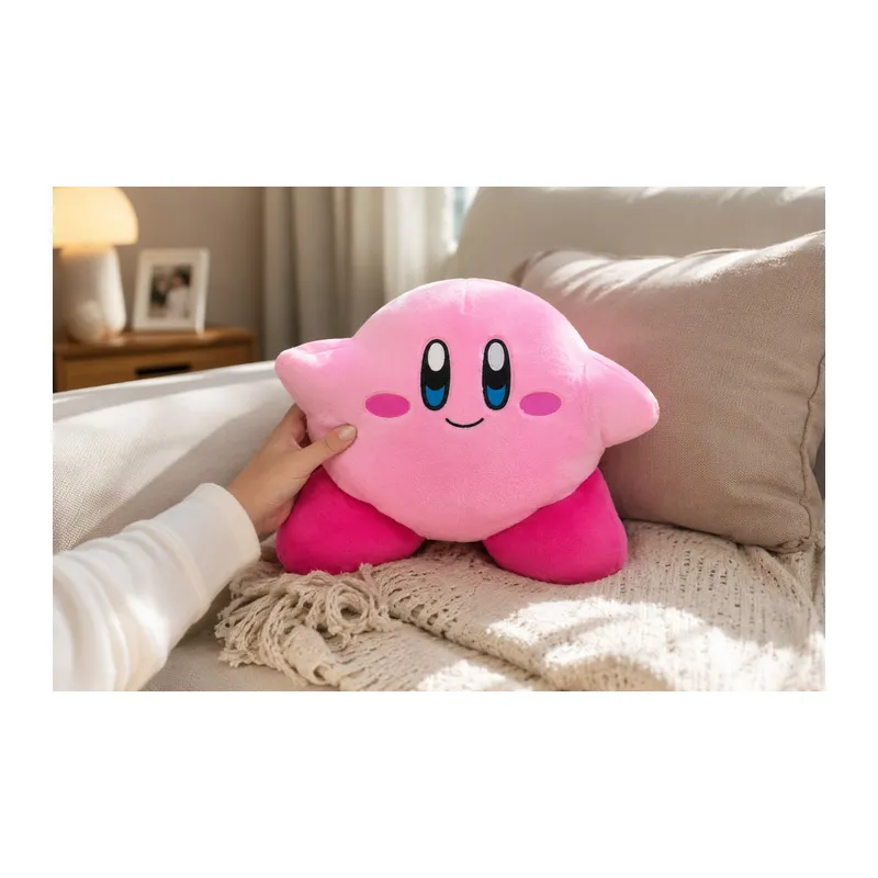 Sevimli Pembe Peluş Yastık Dekoratif Yumuşak Dolgulu Koltuk ve Yatak Yastığı 30 cm