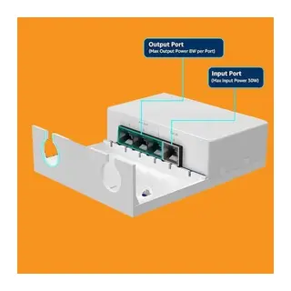 4 Port Outdoor PoE Extender 1 giriş 3 Çıkış, IEEE 802.3af/at Mini 4 Kanal PoE Tekrarlayıcı IP66 Su Geçirmez