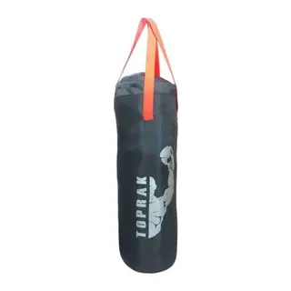Boks Torbası Eldiven Ve Karabina Hediyeli İçi Dolu 50x20 Cm Füme