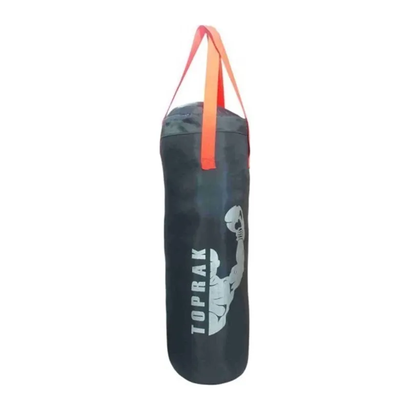 Boks Torbası Eldiven Ve Karabina Hediyeli İçi Dolu 60x22cm Füme