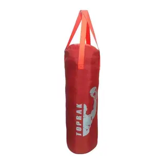 Boks Torbası Eldiven Ve Karabina Hediyeli İçi Dolu 60x22cm Kırmızı