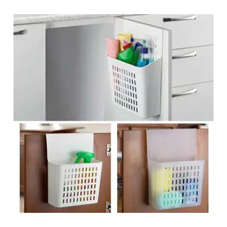 BUFFER® Dolap Kapağına Asılabilir Mutfak Dolap Düzenleyici Plastik Sepet