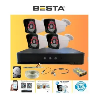 4 Kameralı Güvenlik Kamera Hazır Set 320 GB 7/24 HDD