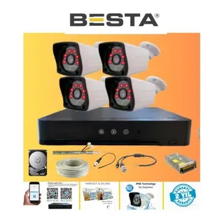 4 Kameralı Güvenlik Kamera Hazır Set 500 GB 7/24 HDD