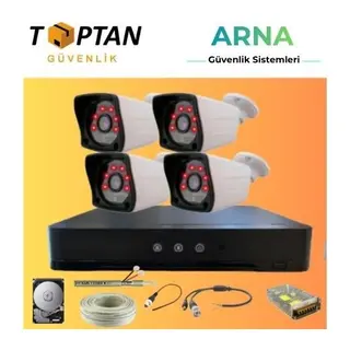 4 Irled Kameralı 500GB HDD Dahil Güvenlik Seti