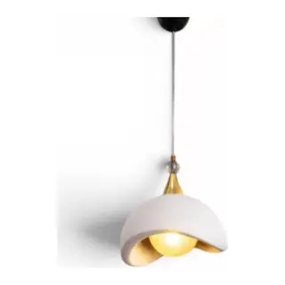 Beton Görünümlü İskandi̇nav Tarzı Led Toplu Avize 3 Renk Yanabilen Aydınlatma 32 X 70 Cm Beyaz