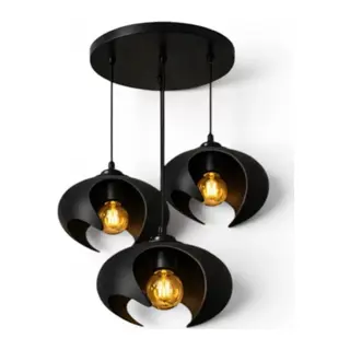Beton Dokulu İskandi̇nav Premi̇um Salon Oturma Avize – Salon Ve Oturma Odası Aydınlatması 25 X 20 Cm Siyah