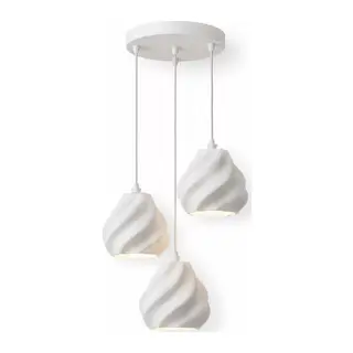 Pumpki̇n Salon Oturma Odasi Üçlü Sarkıt Avize – Salon Aydınlatması 70 Cm