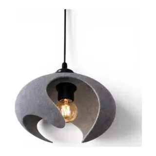 Beton Dokulu İskandi̇nav Premi̇um Salon Oturmaodası Avize 21 X 26 Cm Gri