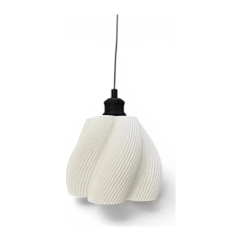 İskandi̇nav Luminaura Tekli Beyaz Sarkıt Avize – Salon Ve Oturma Odası Aydınlatması 23 X 18 Cm Beyaz