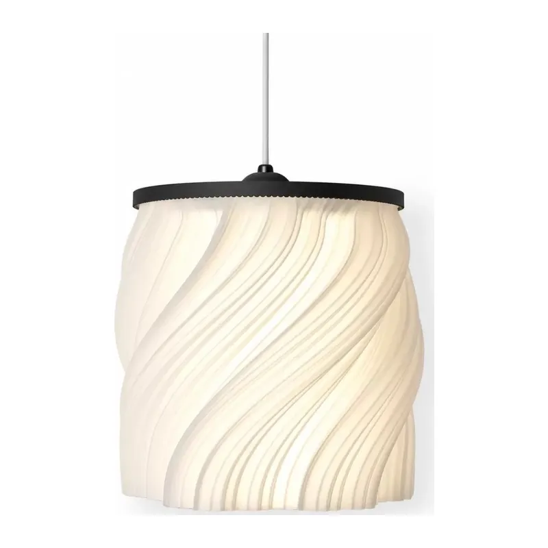 Luna Tekli̇ Sarkıt Salon Avi̇ze Avize – Salon Aydınlatması 20 Cm Beyaz/siyah