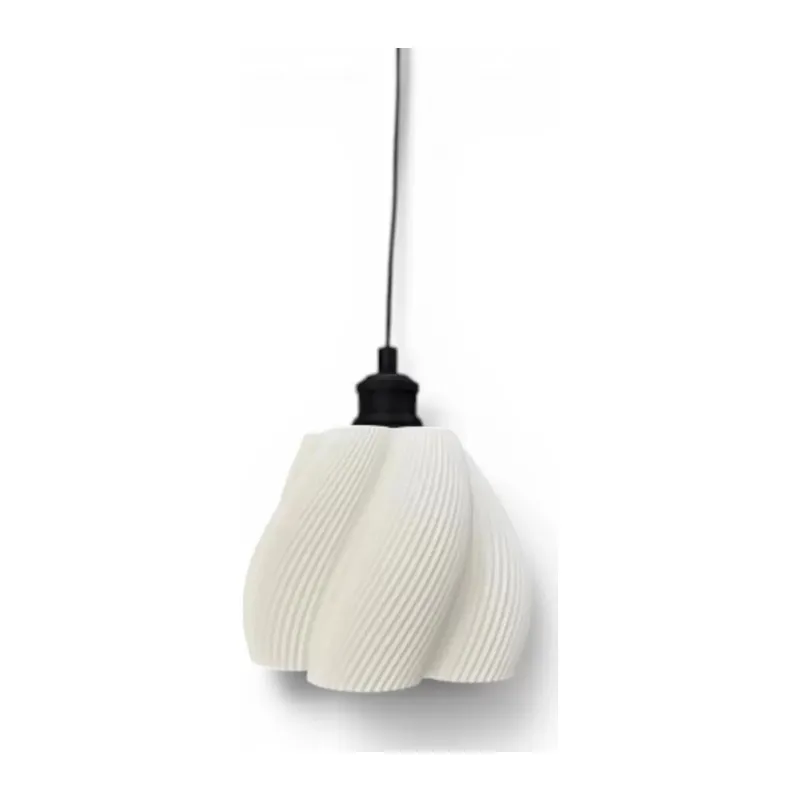 Luminaura Tekli Beyaz Sarkıt Avize – Salon Ve Oturma Odası Aydınlatması 60cm Beyaz