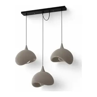 Beton Görünümlü 3d Pla Plastik İskandinav Tarz Sarkıt Avize – Salon Ve Cafe İçin 61-70 Cm Beyaz