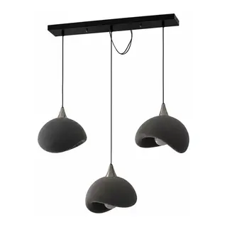 Beton Görünümlü 3d Pla Plastik İskandinav Tarz Sarkıt Avize – Salon Ve Cafe İçin 61-70 Cm Gri