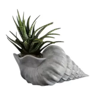 İskandi̇nav Deni̇z Kabuğu 3d Mermer Desenli̇ Vazo 20 Cm
