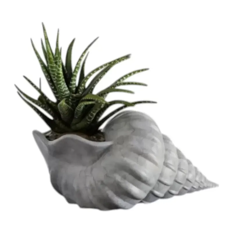 İskandi̇nav Deni̇z Kabuğu 3d Mermer Desenli̇ Vazo 20 Cm