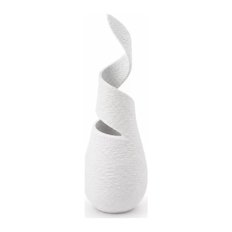 Sarmal Beton Dekorati̇f Vazo 3d Beyaz