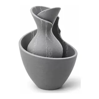 3d Baski Tigea Vazo 15cm Gri