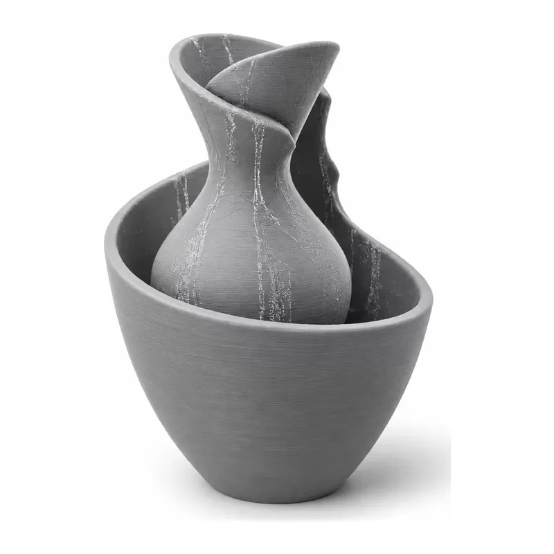 3d Baski Tigea Vazo 15cm Gri