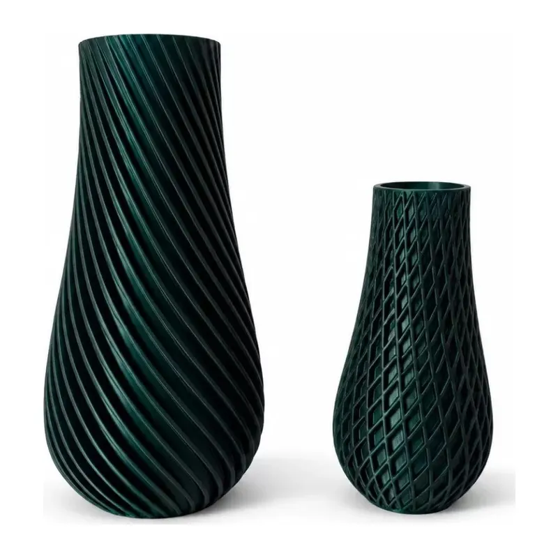 3d Vazo Takım 10 Cm - 15 Cm Kurşuni̇ Renk